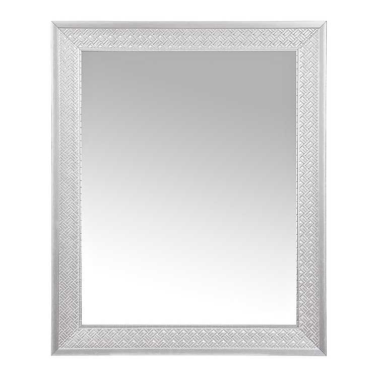 Silver Mosaic Framed Wall Mirror 27 5, Silver Mosaic Framed Wall Mirror 27 5×33 5