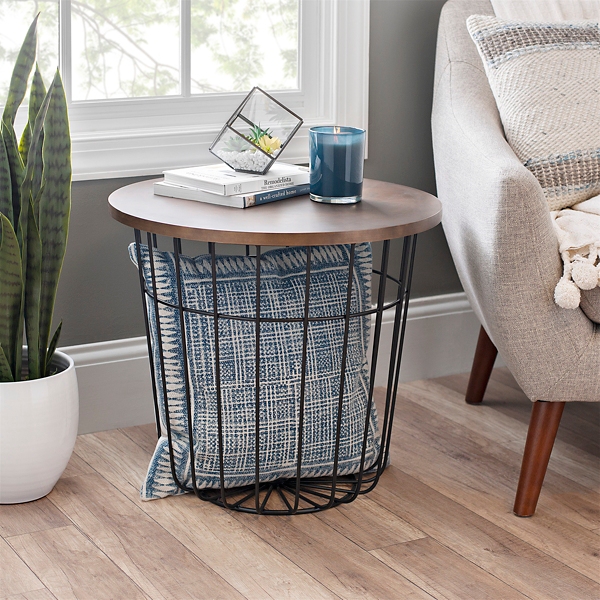 wire basket side table target