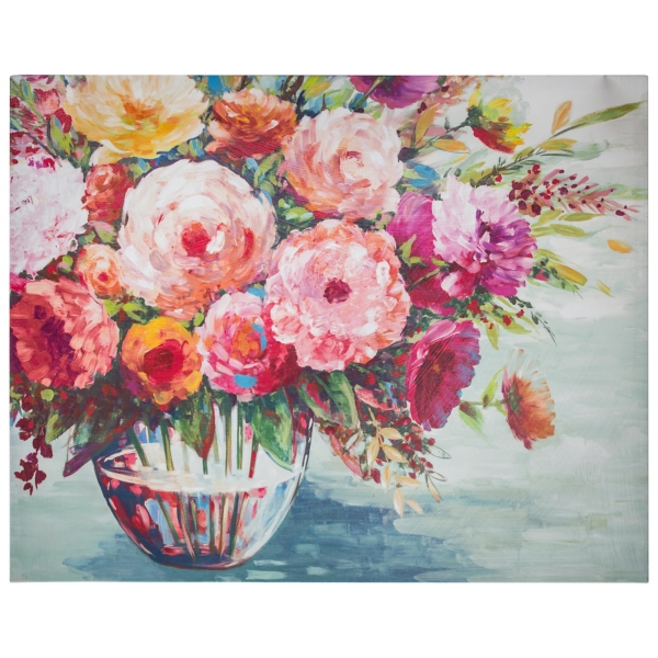 Pink Flower Bouquet Canvas Art Print Kirklands