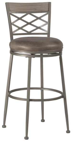 Hanover Swivel Pewter Garden Lattice Counter Stool | Kirklands Home