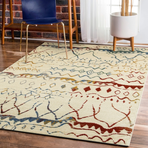 Southwestern Sketch Area Rug 5x7 Kirklands