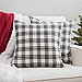 Black and White Plaid Pillows, Set of 2