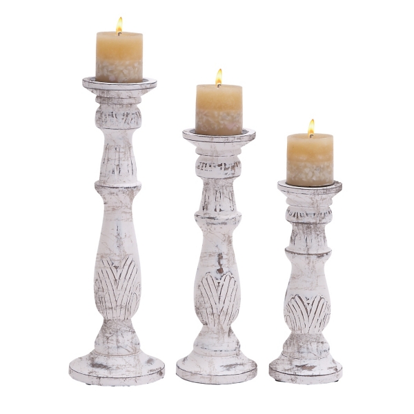 candles and candle holders