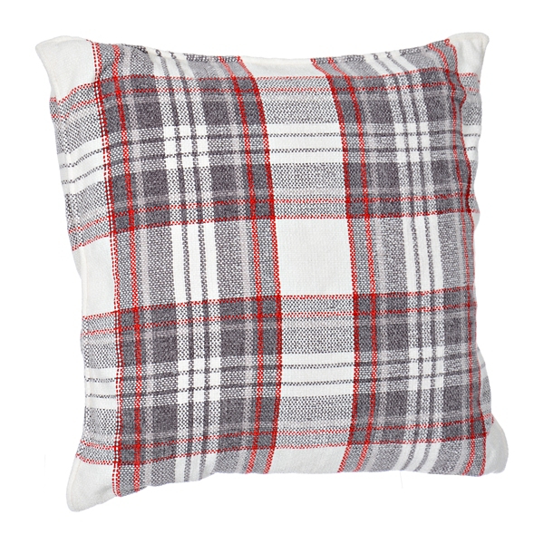 red tartan pillows