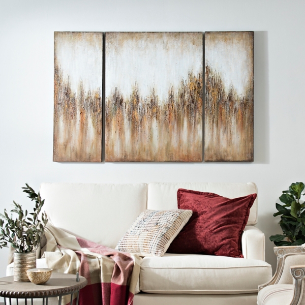 Luxart Copper Crystal Canvas Art Prints Set Of 3 Kirklands