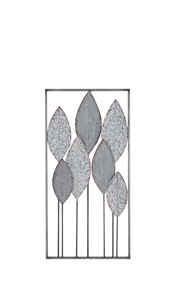 Gray Abstract Metal Leaf Wall Plaque Kirklands