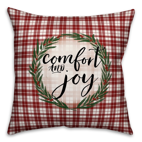 comfort and joy pillow