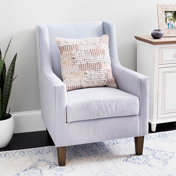 Blake Blue Stripe Heirloom Accent Chair Kirklands Home