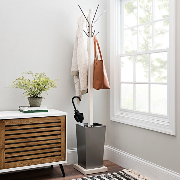 dark wood coat rack