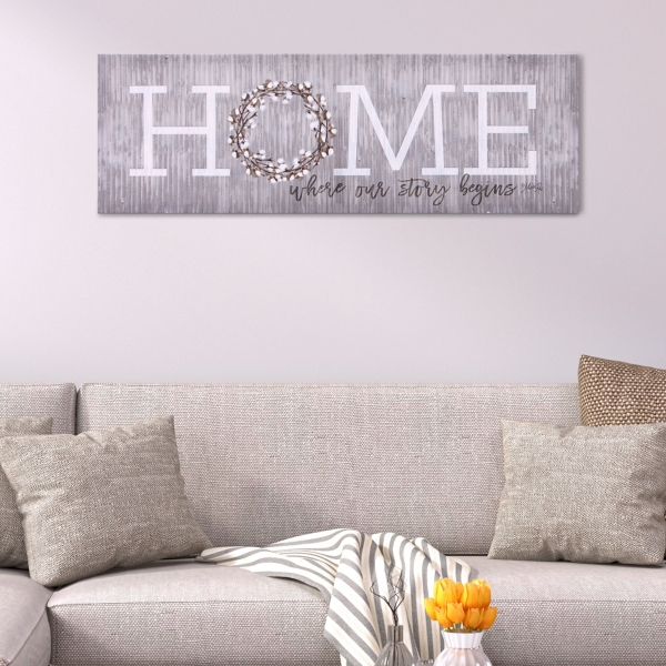Home Is Where Our Story Begins Canvas Art Print Kirklands