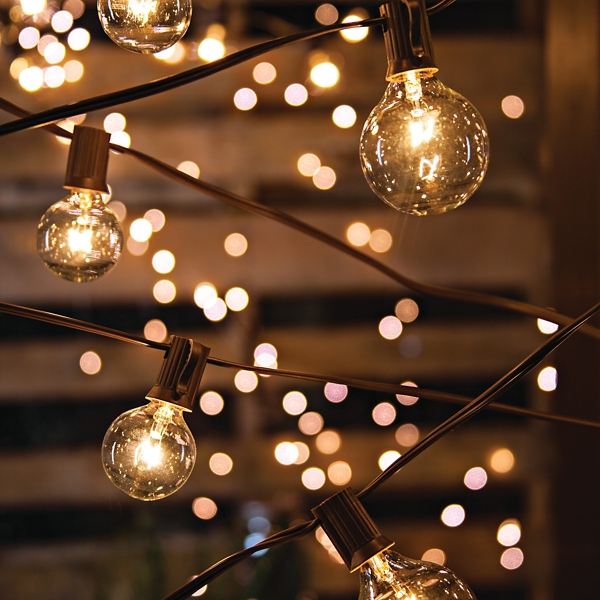 Brown Electric Round String Lights | Kirklands Home