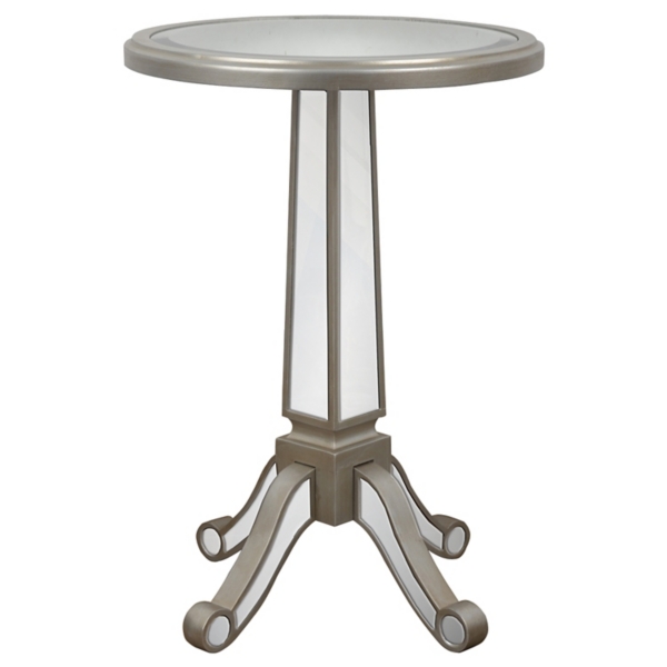 Mirrored Pedestal Accent Table Kirklands