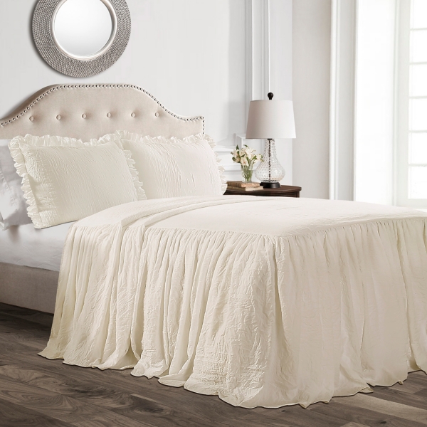 Ivory Ruffle Skirt 2 Pc Twin Comforter Set Kirklands