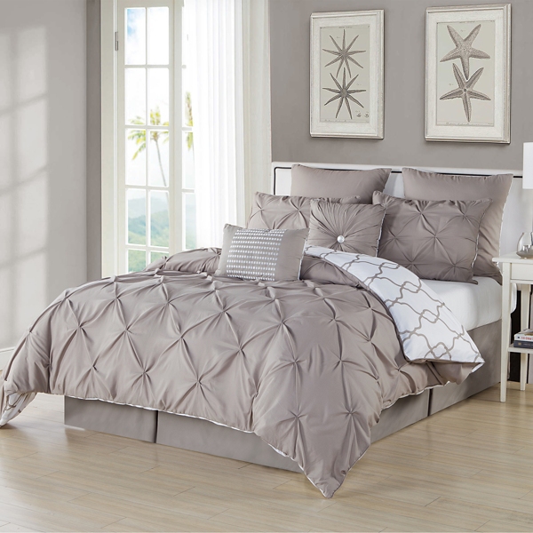 taupe bedding