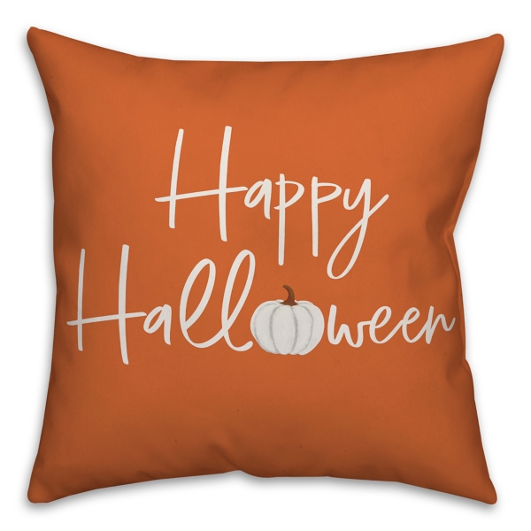 Tossed Happy Halloween Pillow | Little Birdie