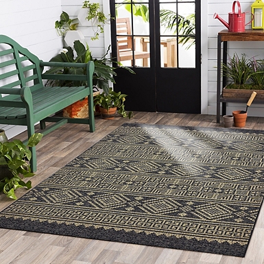 Shaded Palms Captiva Outdoor Area Rug, 7x9