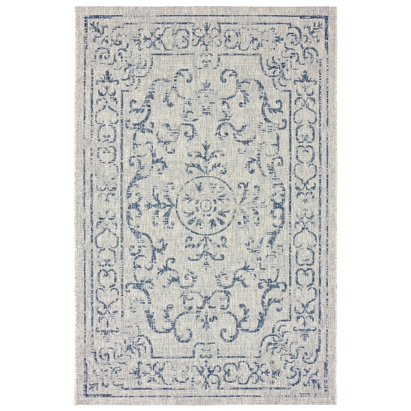 Classicism Sun Shower Outdoor Area Rug, 7x9