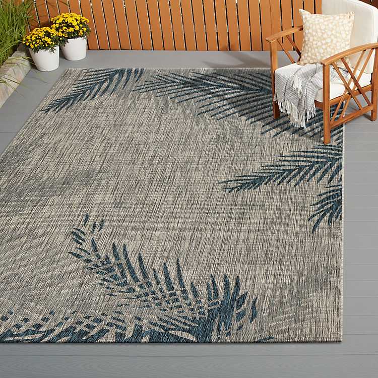 Tropical Palms Captiva Outdoor Area Rug, Outdoor Tropical Rugs