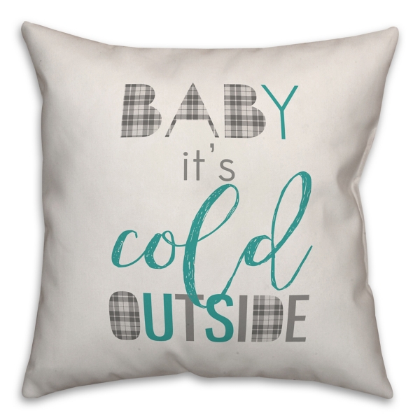 baby it's cold outside cushion