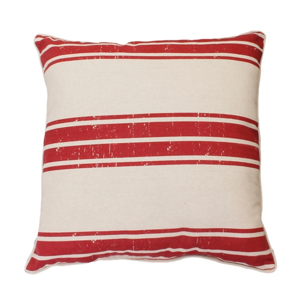 red stripe pillow