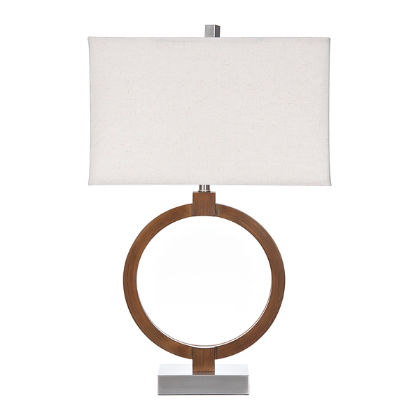 circle lamp table