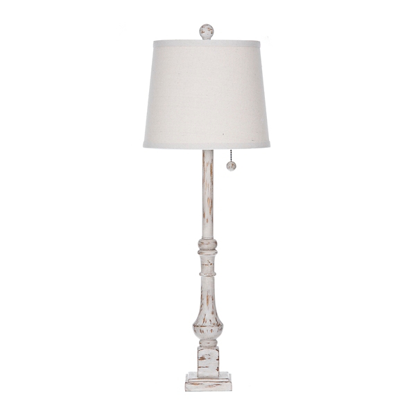 Duval French Crystal Candlestick Table Lamp 6T439 Lamps