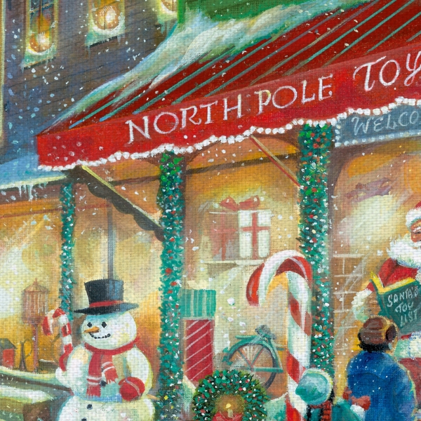 Candy Cane Lane Canvas Art Print