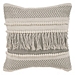Gray Comfort Fringe Pillow