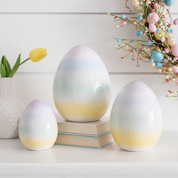 Multicolor Egg Statues, Set of 3 Kirklands Home