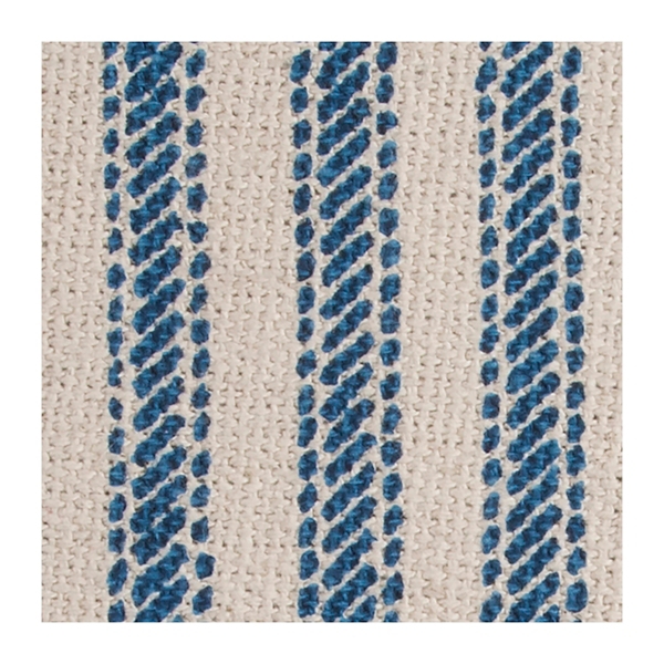 Blue and Natural Ticking Stripe Pillow