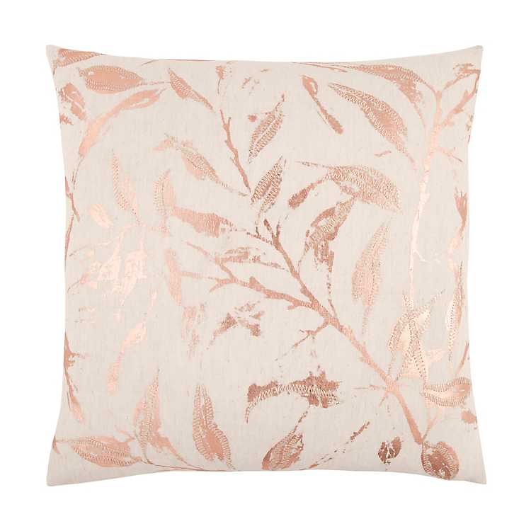 rose gold pillow shams