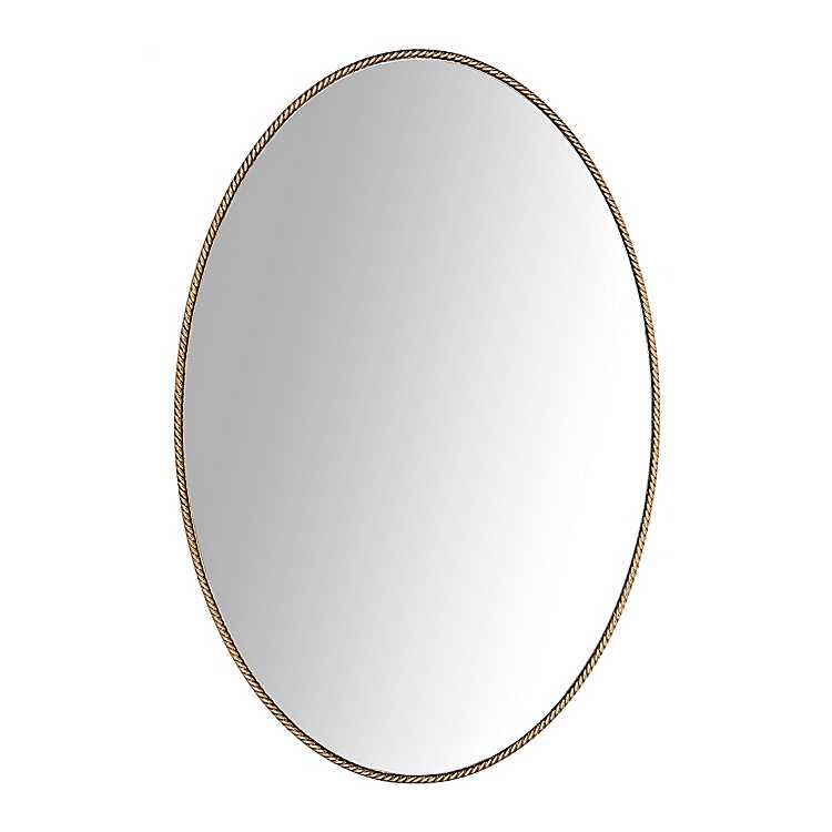 Gold Oval Mirror 23 6x35 4 In Kirklands, Hanging Oval Mirror