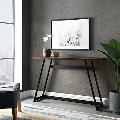 Grey Console Table with Hairpin Legs