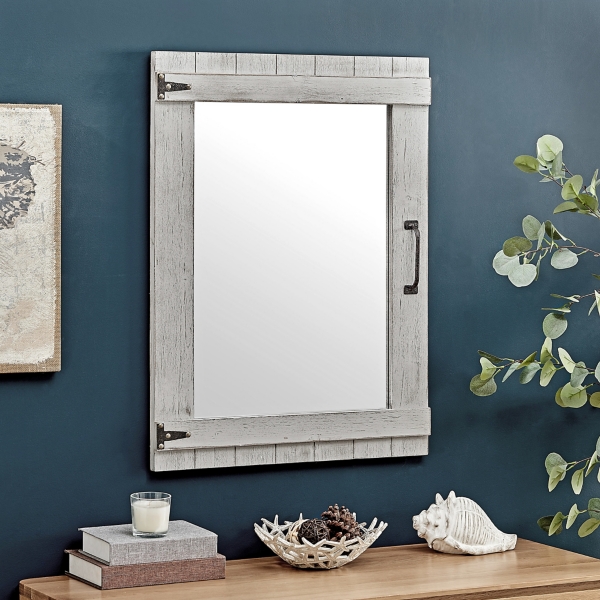 Weathered Wood Door Mirror, 24x32 in. Kirklands Home