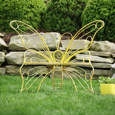 Black butterfly deals metal patio chair