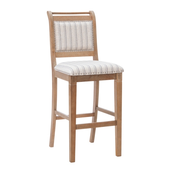 Emma Gray Bar Stool with Nailhead Trim Kirklands Home