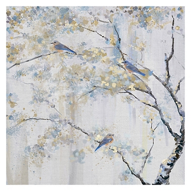 Ivory Cherry Blossoms Canvas Art Print | Kirklands Home