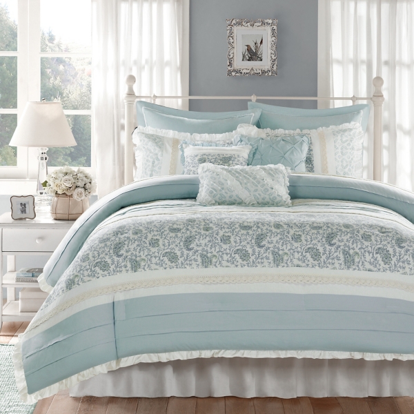 Blue Valerie 9-pc. Queen Comforter Set