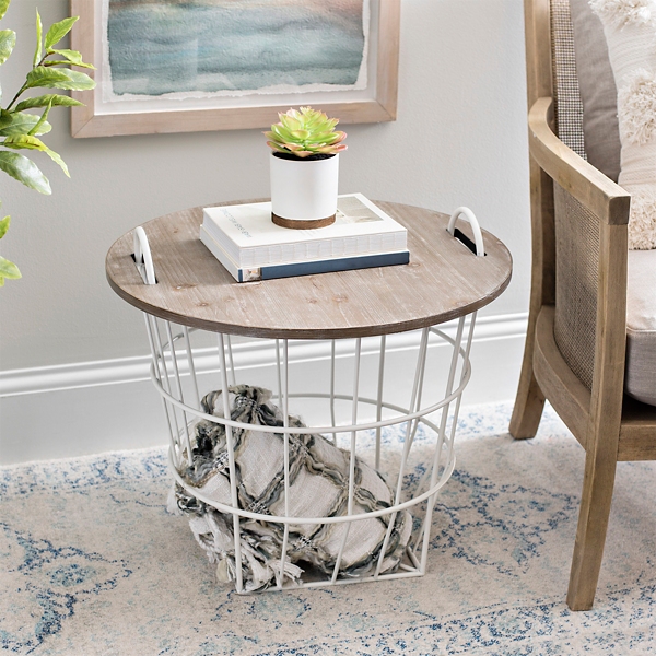 wire basket side table target