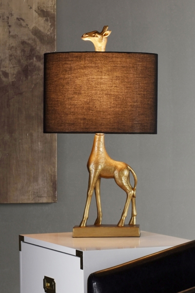 navy and gold table lamp