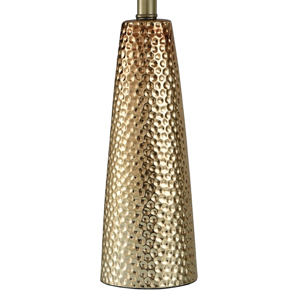 Hammered Brass Table Lamp – Kernow Furniture