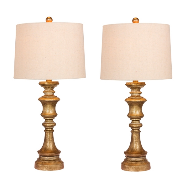 Antiqued Gold Candlestick Table Lamps, Set of 2 Kirklands Home
