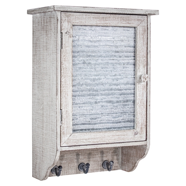 Country Chic Wood And Metal Wall Cabinet Kirklands