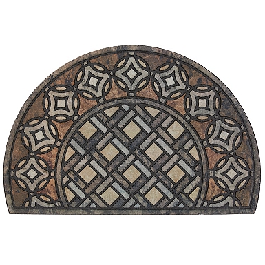 Entryways Sunburst Recycled Rubber Doormat