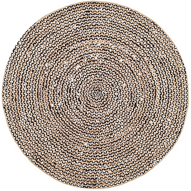 Jute Braided Round Area Rug 6 Ft, Small Round Decorative Rugs