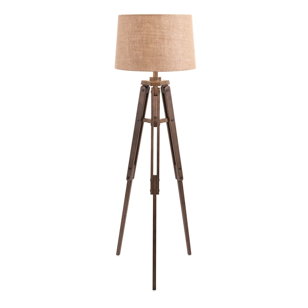 rustic tripod floor lamp