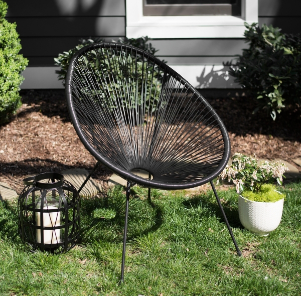 Black string best sale garden chairs