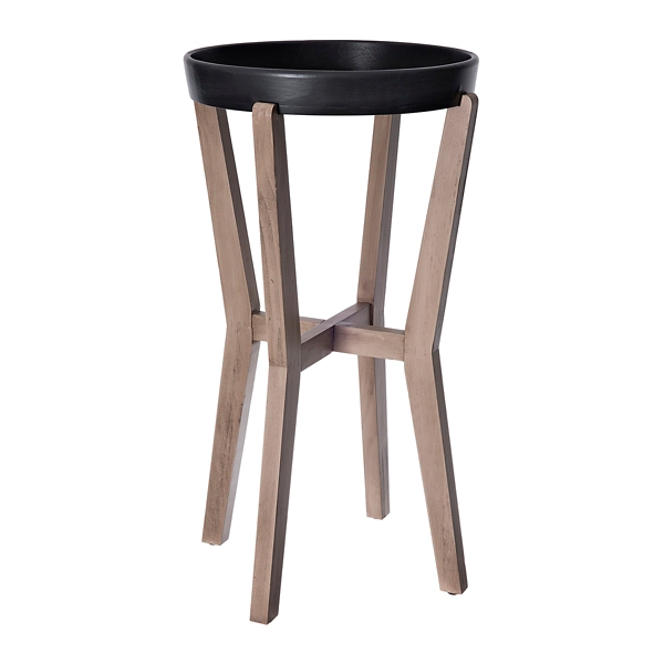 Tray Top Black And Natural Small Side Table Kirklands