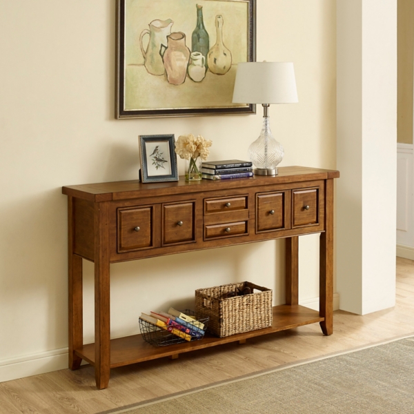 Sienne Moroccan Pine Entryway Console Table Kirklands Home