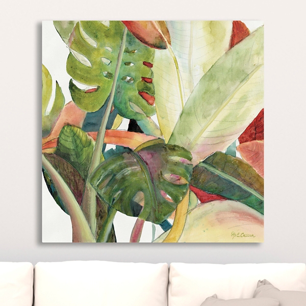 Lush Garden Square I Giclee Canvas Art Print | Kirklands Home